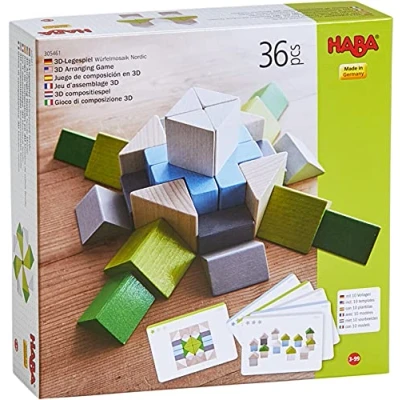 Image de HABA Nordic Blocs de construction multicoloured pour enfants, Taille: One Size, Multi coloured