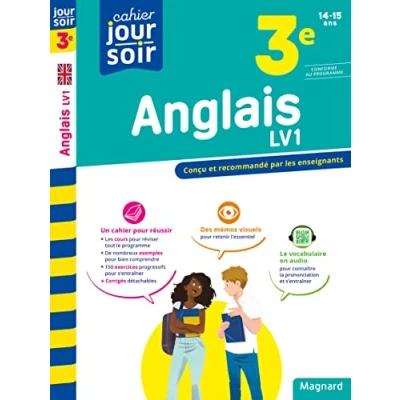 Image de Anglais 3e LV1 Cahier Jour Soir: Conçu et recommandé par les enseignants