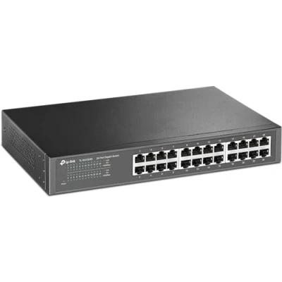 Image de TP Link TL SG1024D Switch Ethernet 24 Ports Gigabit, RJ45, Hub Prévention des Boucles, Mode d&#039;Isolement, Boitier Métal, Bureau/Montage en Rack, Brancher et Utiliser