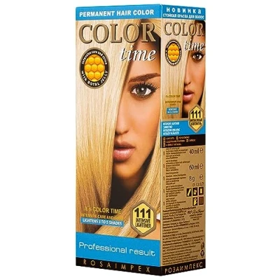 Image de Color Time Gel de blanchiment intensif permanent 111 Enrichi en gelée royale et vitamine C Coloration permanente I 100 ML