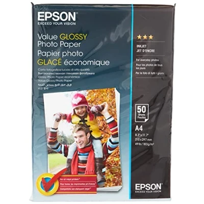 Image de Epson Value C13S400036 Papier Photo A4 Blanc, Standard Capacity