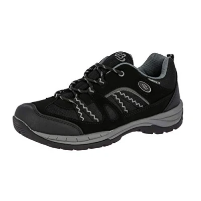 Image de Brütting Homme Fresno Chaussures de Randonnée Basses, Noir (Schwarz/Grau Schwarz/Grau), 37 EU