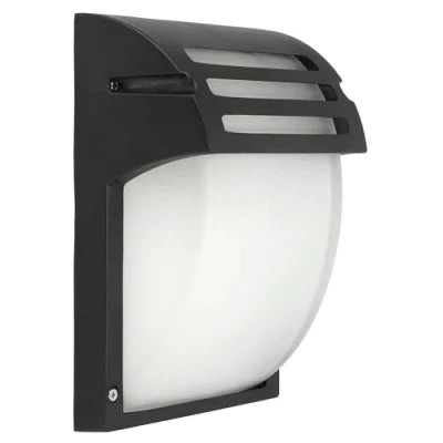 Image de EDO applique murale Exterieur ZOFIN S, lampe en aluminium noir IP44, avec douille E27, max. 1x40 Watt, Eclairage Décoration Lumière, d&#039;entrée pour ampoules LED, EDO777373