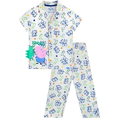 Image de Peppa Pig Pyjama Garçon George Gris 6 7 Ans