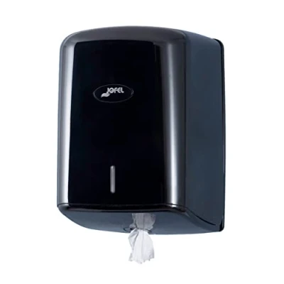 Image de Jofel distributeur de papier en rouleau jusqu&#039;à 205mm mèche continue, spécial pour Center Base, hygiène maximale, boîtier ABS, Value AG47600, Noir