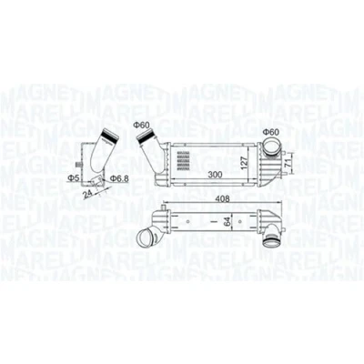 Image de MAGNETI MARELLI 351319204340 Intercooler PEUGEOT: 307 3/5 portes, SW, Break, CITROËN: C4 I Xsara Coupe