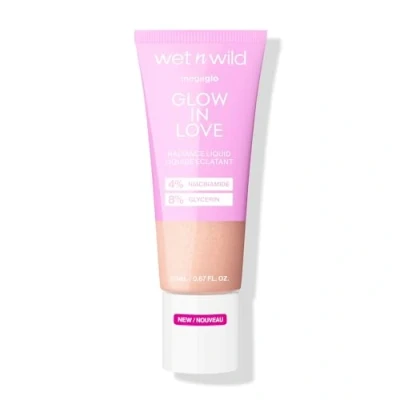 Image de Wet n Wild Mega Glo &#039;Glow in Love&#039; Radiance Liquid, Highlighter Liquide enrichi en Niacinamide et Vitamine E pour un Éclat Naturel, Gouttes Illuminateur de Teint avec Formule Modulable Légère