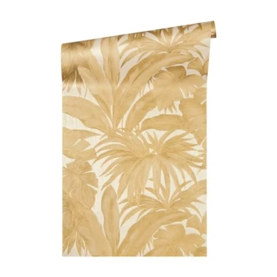 Image de Papier peint Versace Jungle Giungla intissé 10.05 m x 0.70 Or Crème Made in Germany 962404 96240 4