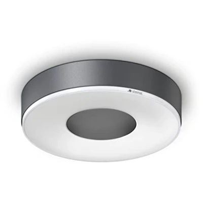 Image de STEiNEL LED plafonnier RS 200 C, applique murale design résistante aux chocs, luminaire intérieur à pouvant être mis en réseau, commandé par application Bluetooth, 078775, Anthracite