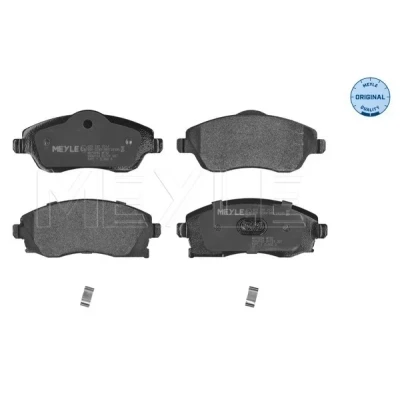Image de MEYLE 025 232 2517 Jeu de plaquettes frein ORIGINAL Quality Essieu avant avec indicateur d&#039;usure agrafe, tôle anti bruit OPEL: Meriva A