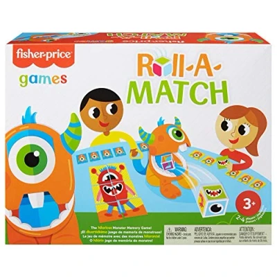 Image de Fisher Price Dé li Mélo, Jeu de mémoire et d&#039;association Cartes sur Le thème des Monstres, 2 à 4 Joueurs, pour Enfants partir 3 Ans, GWN52