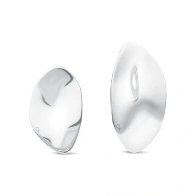 Image de Calvin Klein Collier pour Femme, Clous d&#039;oreilles ou Bracelet à maillons Collection CK REFLECT en Acier inoxidable,EARRINGS