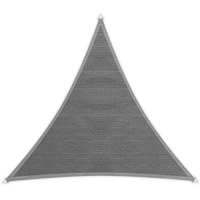 Image de Windhager Voile d&#039;ombrage Sunsail Adria, Triangulaire 3, 6 x m (Isocèle), Protection Solaire, UV, Résistant aux Intempéries et Respirant, Granit, 10967