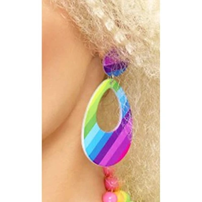 Image de Smiffys Boucles d&#039;oreilles pendentif, fluos