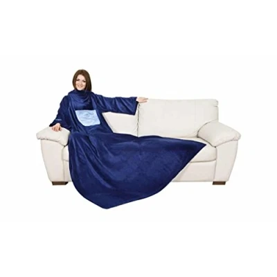 Image de Kanguru Midnight Deluxe 1092 Couverture Polaire Kangourou Deluxe, Polyester 100%, Bleu, 140 x 210 cm