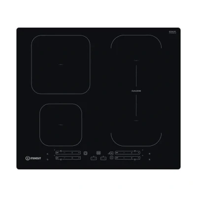 Image de INDESIT IB 65B60 NE NOIR INTÉGRÉ (PLACEMENT) 59 CM PLAQUE AVEC ZONE À