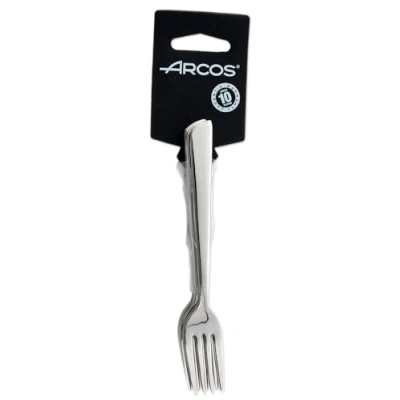 Image de Arcos Séries Toscana Fourchette à Gâteau Set (6 Fourchette) Monobloc d&#039;une Pièce Acier Inoxydable 18/10 et 140 mm Couleur Argent