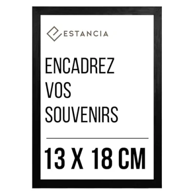 Image de Estancia Cadre Photo En Bois Noir 13x18 cm 13 x 18 18x13