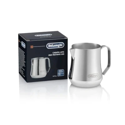 Image de De&#039;Longhi pichet à mousse de lait, en acier inoxydable, 500 ml, outil barista, pour machine expresso, cappuccino, latte Art, DLSC069