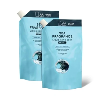 Image de by Amazon Recharge de Savon pour les mains, Parfum Mer, 2 x 1000ml