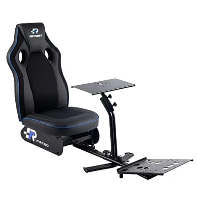 Image de FR TEC Sprint Noir, Bleu Fauteuil de jeu simulateur course Neuf