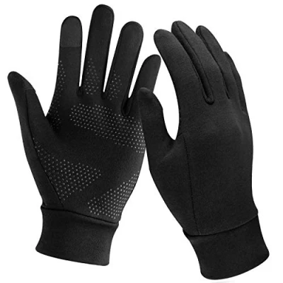 Image de Unigear Gants Doublure Chauffants, sous à Écran Tactile de Cyclisme Course Pied Coupe Vent Respirant Antidérapant Idéal pour Vélo Exercice Sport Running Ski Snowboard Moto