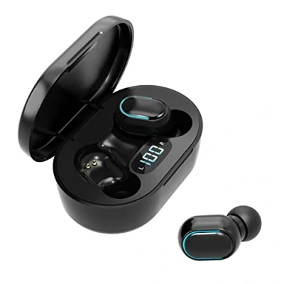 Image de Rawrr Écouteurs Bluetooth [2023] Intra Auriculaires sans Fil avec Microphone, Hi FI stéréo, Affichage LED, étanchéité IP7, Commande par Touche, écouteurs pour Le Travail