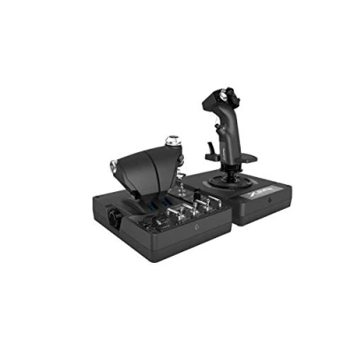 Image de Logitech G X56 H.O.T.A.S Système 3M avec Commande des Gaz RVB et Joystick, 6 DOF, 4 Options de Ressort, +189 Commandes Programmables, RVB, 2x USB Noir
