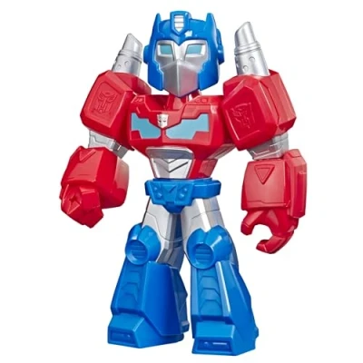 Image de Transformers Playskool Heroes Mega Mighties Rescue Bots Academy Optimus Prime Figure 10&quot; Figure, Collectible Toys for Kids Ages 3 &amp; Up