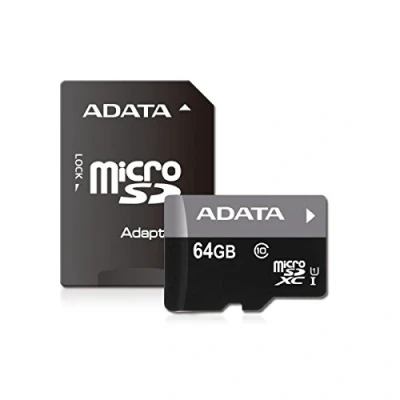 Image de 64 Go Carte Mémoire Micro SDXC UHS 1 AData Turb…