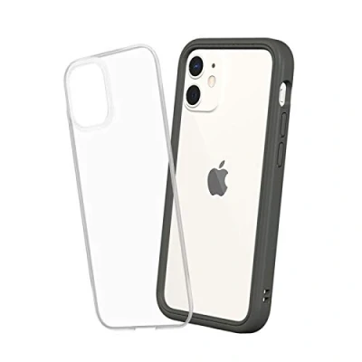 Image de RhinoShield Coque Compatible avec [iPhone 12 Mini] Mod NX Protection Fine Personnalisable Technologie Absorption des Chocs [sans BPA] Graphite