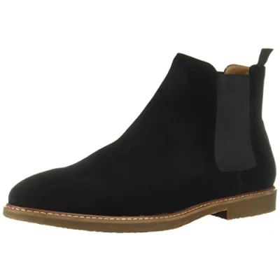 Image de Steve Madden Homme Highline Bottine Chelsea, Aspect Cuir Velours Noir, 41 EU