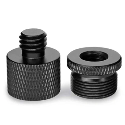 Image de 2 PCS Adaptateur de Support Micro 5/8 à 3/8 Vis Filetage pour Microphone Trépied D&#039;appareil Photo Frgyee
