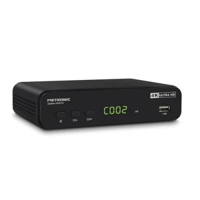 Image de Décodeur TNT METRONIC Zapbox UHD S1 4K Enregistrement USB HDMI, Ethernet,