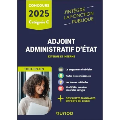 Image de Concours Adjoint administratif d&#039;Etat 2025 Externe et interne: Tout en un