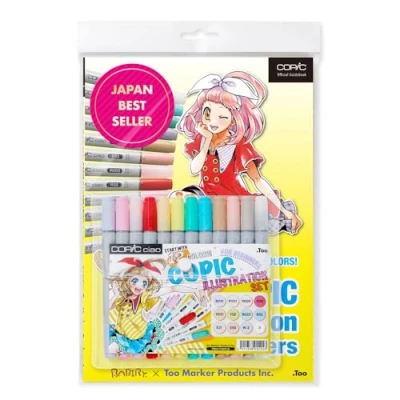 Image de COPIC Ciao 12 Set Inclus Book, Multicolor, n
