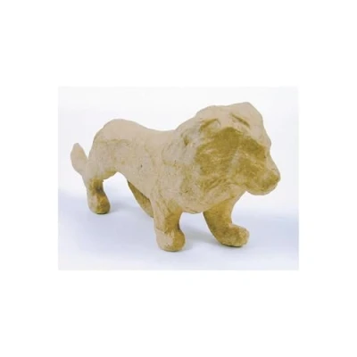 Image de Décopatch AP586Opack Un lot de 5 supports en papier brun pulpé 15x4,5x7 cm, Lion
