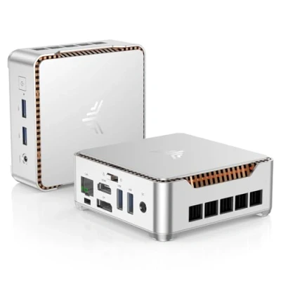 Image de NiPoGi Mini PC Windows 11 Pro, 16Go DDR4 256Go M.2 SSD Ordinateur de Bureau avec Intel Celeron J4125,2,4 + 5 GHz WiFi, Double HDMI, 4K HD, 1000 Mbps, BT4.0,VESA Professionnel