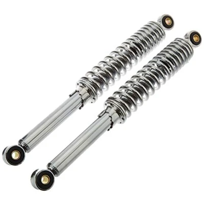 Image de Jeu d&#039;amortisseurs universels chromé 360 mm Mokick, cyclomoteur