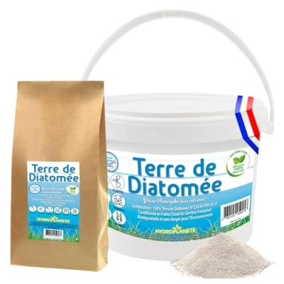 Image de HYDROPLANETE Terre de Diatomée Grise 350g 1kg 2kg 6kg 10kg 25kg Non Calcinée 100% Naturelle Origine France (1kg)