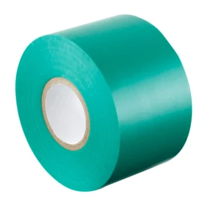 Image de Gocableties Ruban adhésif isolant électrique vert 50 mm x 33 m Résistant, autocollant Protèger, regrouper, réparer des câbles 1 rouleau