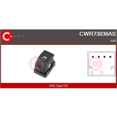 Image de CASCO CWR73036AS Interrupteur, lève vitre du côté passager AUDI: A3 Sportback, Q7, A6 C6 Avant