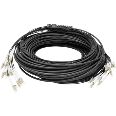 Image de Digitus Câble breakout fibre optique universel préassemblé, multimode OM4, 12 fibres, LC/UPC Neuf