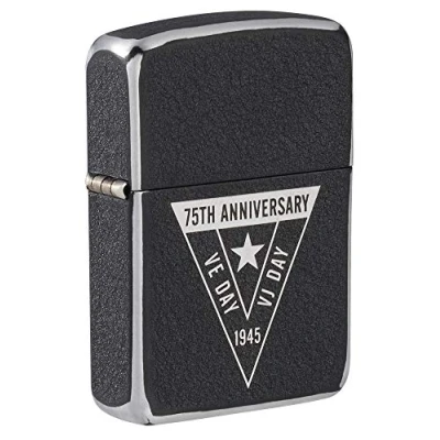 Image de Zippo Édition limitée WWII Briquet en Acier avec Motif commémoratif du 75e Anniversaire de la Victoire Japon 49264 Taille Unique Gris