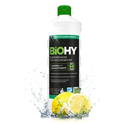 Image de BiOHY Nettoyant de sol pour robot aspirateur laveur (Bouteille 1l) concentré tous les robots d&#039;essuyage et d&#039;aspiration à fonction humide durable &amp; écologique (Wischroboter Frisch)
