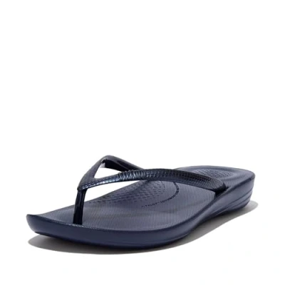 Image de Fitflop Iqushion Ergonomic Tongs, Femme, Taille: 37, Midnight navy Matière synthétique