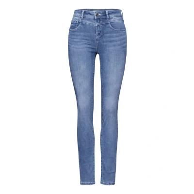 Image de Street One Damen Style York 1 knopf 59 Jeans Im Slim Fit, Light Blue Wash, 30W / 28L EU