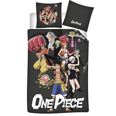 Image de Parure de Lit One Piece Team, Housse Couette Réversible 140x200 cm + Taie d&#039;Oreiller 63x63 cm, 100% Microfibre