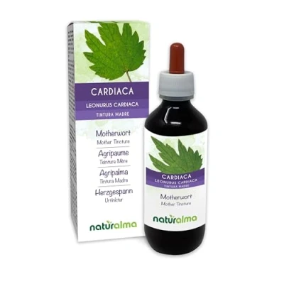 Image de Agripaume ou Cardiaque (Leonurus cardiaca) herbe avec fleurs Teinture Mère sans alcool Naturalma Extrait liquide gouttes 200 ml Complément alimentaire Végétalien végan