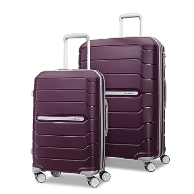 Image de Samsonite Freesform Rigide Extensible avec roulettes Doubles pour Adulte Unisexe, Violet améthyste, 2 Piece Set (21/28), Freeform Hardside rotatives